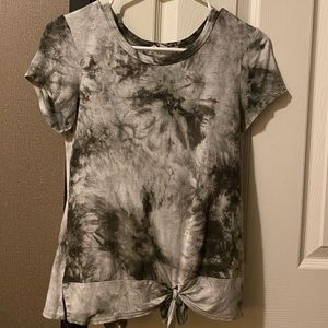 Tied Army Green Tie Dye Tee